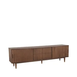 Label51 Industriele Kasten|Tv Meubels|Tv meubel Jule Bruin Eikenhout 200cm
