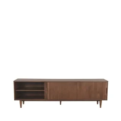 Label51 Industriele Kasten|Tv Meubels|Tv meubel Jule Bruin Eikenhout 200cm