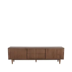Label51 Industriele Kasten|Tv Meubels|Tv meubel Jule Bruin Eikenhout 200cm