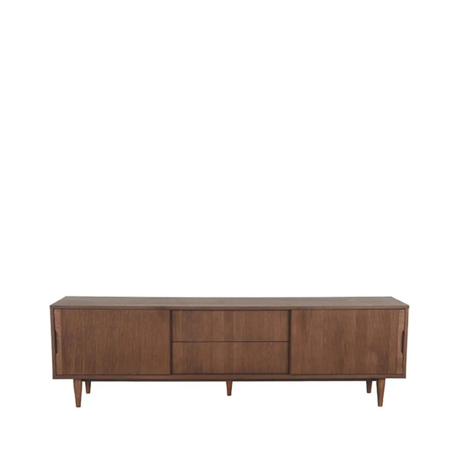 Label51 Industriele Kasten|Tv Meubels|Tv meubel Jule Bruin Eikenhout 200cm