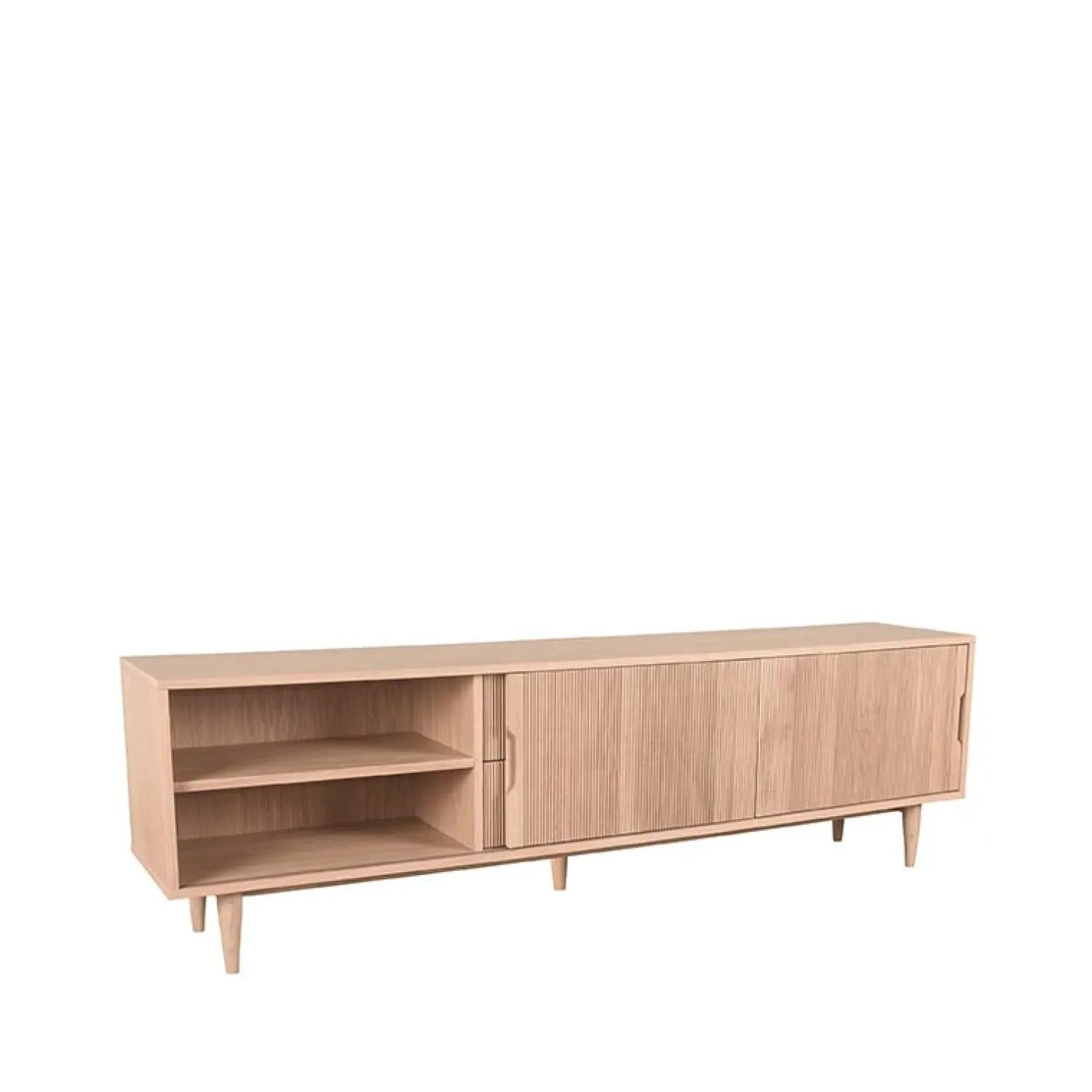 Label51 Industriele Kasten|Tv Meubels|Tv meubel Jule Naturel Eikenhout 200cm