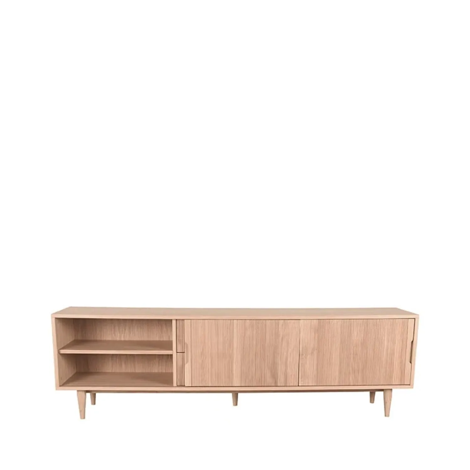 Label51 Industriele Kasten|Tv Meubels|Tv meubel Jule Naturel Eikenhout 200cm