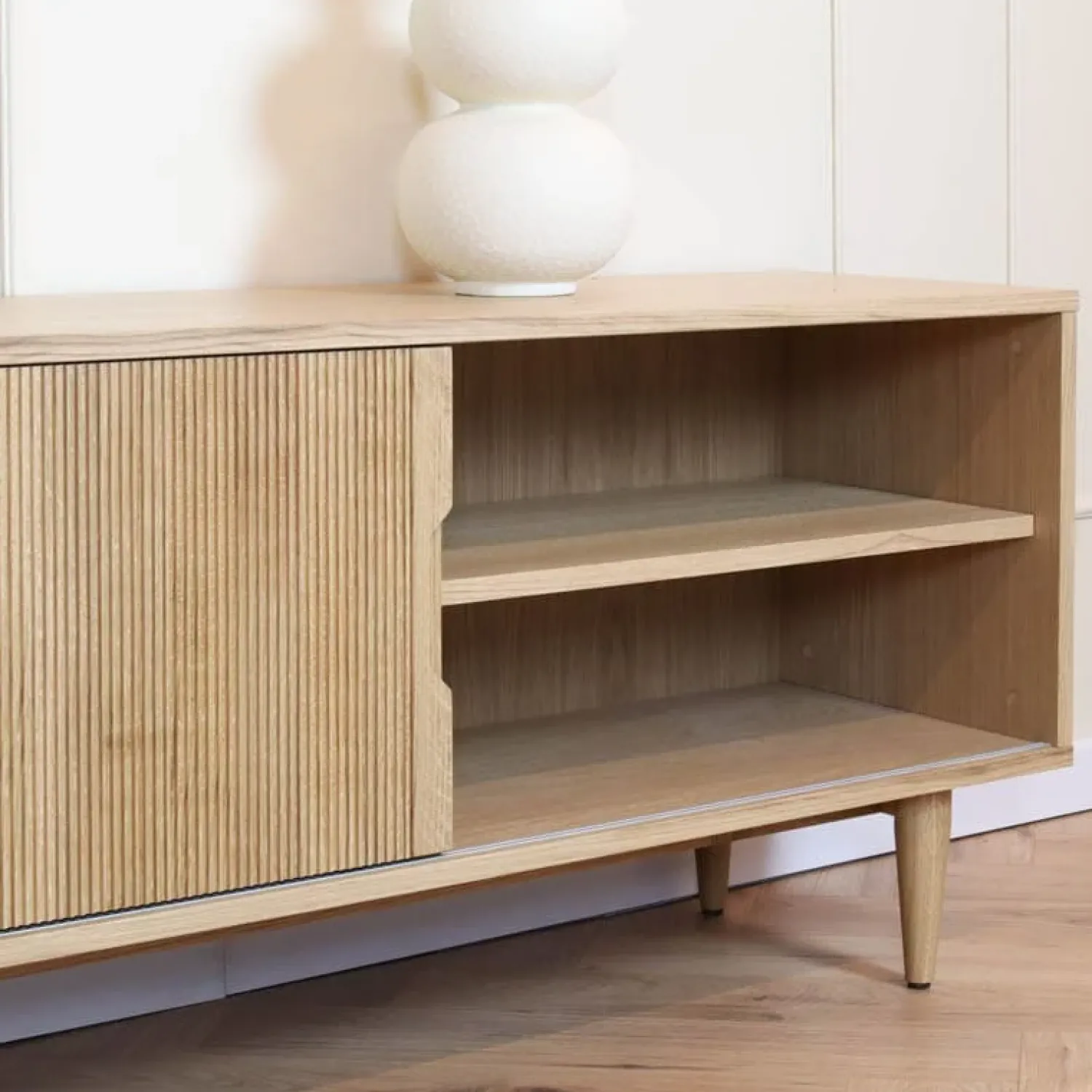 Label51 Industriele Kasten|Tv Meubels|Tv meubel Jule Naturel Eikenhout 200cm