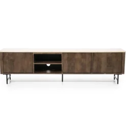 Eleonora Industriele Kasten|Tv Meubels|TV meubel Lio mangohout 3 deurs 200cm