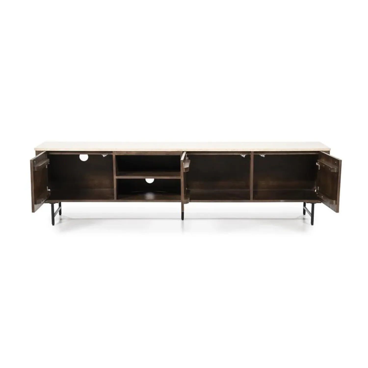 Eleonora Industriele Kasten|Tv Meubels|TV meubel Lio mangohout 3 deurs 200cm