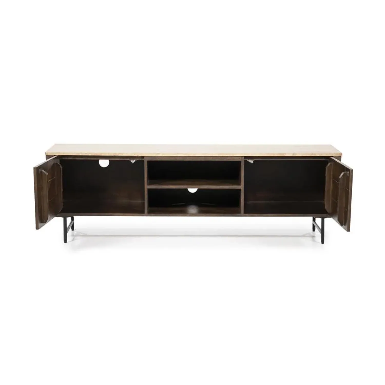 Eleonora Industriele Kasten|Tv Meubels|TV meubel Lio mangohout 2 deurs 170cm