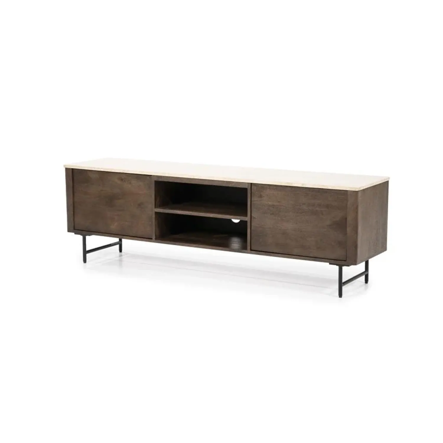 Eleonora Industriele Kasten|Tv Meubels|TV meubel Lio mangohout 2 deurs 170cm