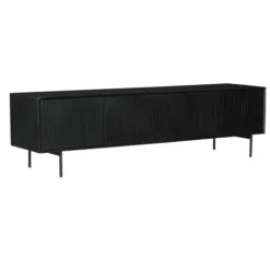 Furndea Dressoirs|Industriele Kasten|Tv meubel Martin 210 cm zwart