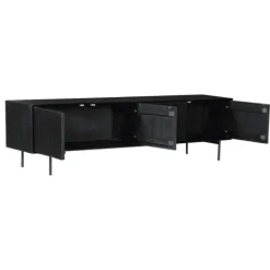 Furndea Industriele Kasten|Tv Meubels|Tv meubel Martin 165 cm zwart