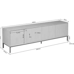 Furndea Industriele Kasten|Tv Meubels|Tv meubel Martin Naturel 210cm