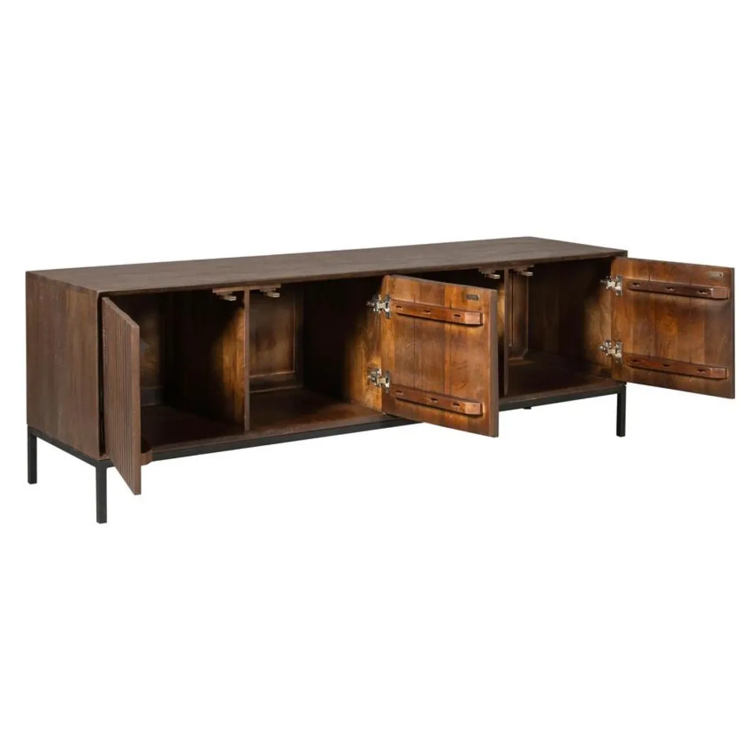Furndea Industriele Kasten|Tv Meubels|Tv meubel Martin Walnoot 165cm