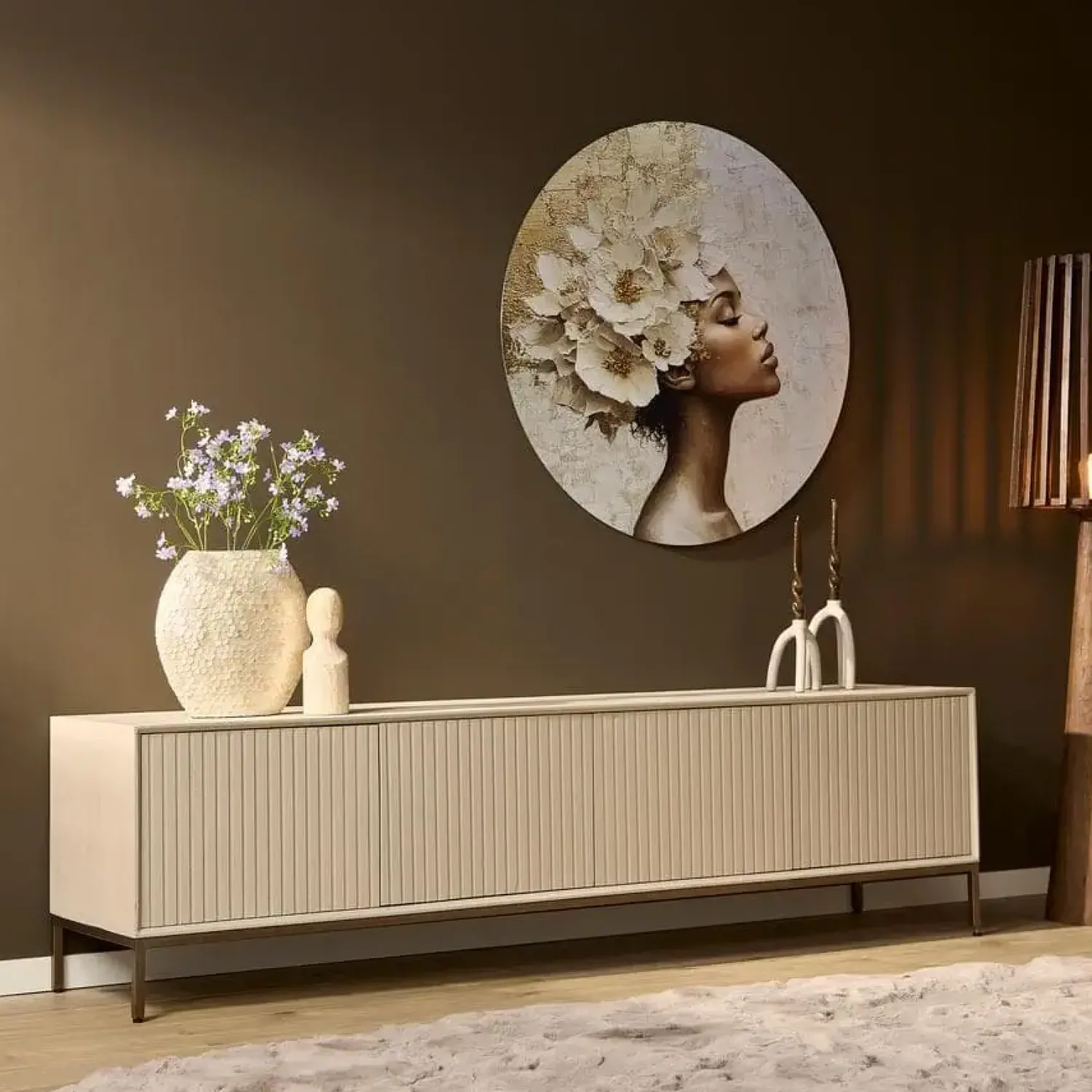 Furndea Industriele Kasten|Tv Meubels|Tv meubel Martin Zand 210 cm