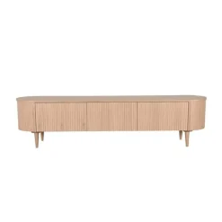 Label51 Industriele Kasten|Tv Meubels|Tv Meubel Oliva Naturel Eikenhout 220cm