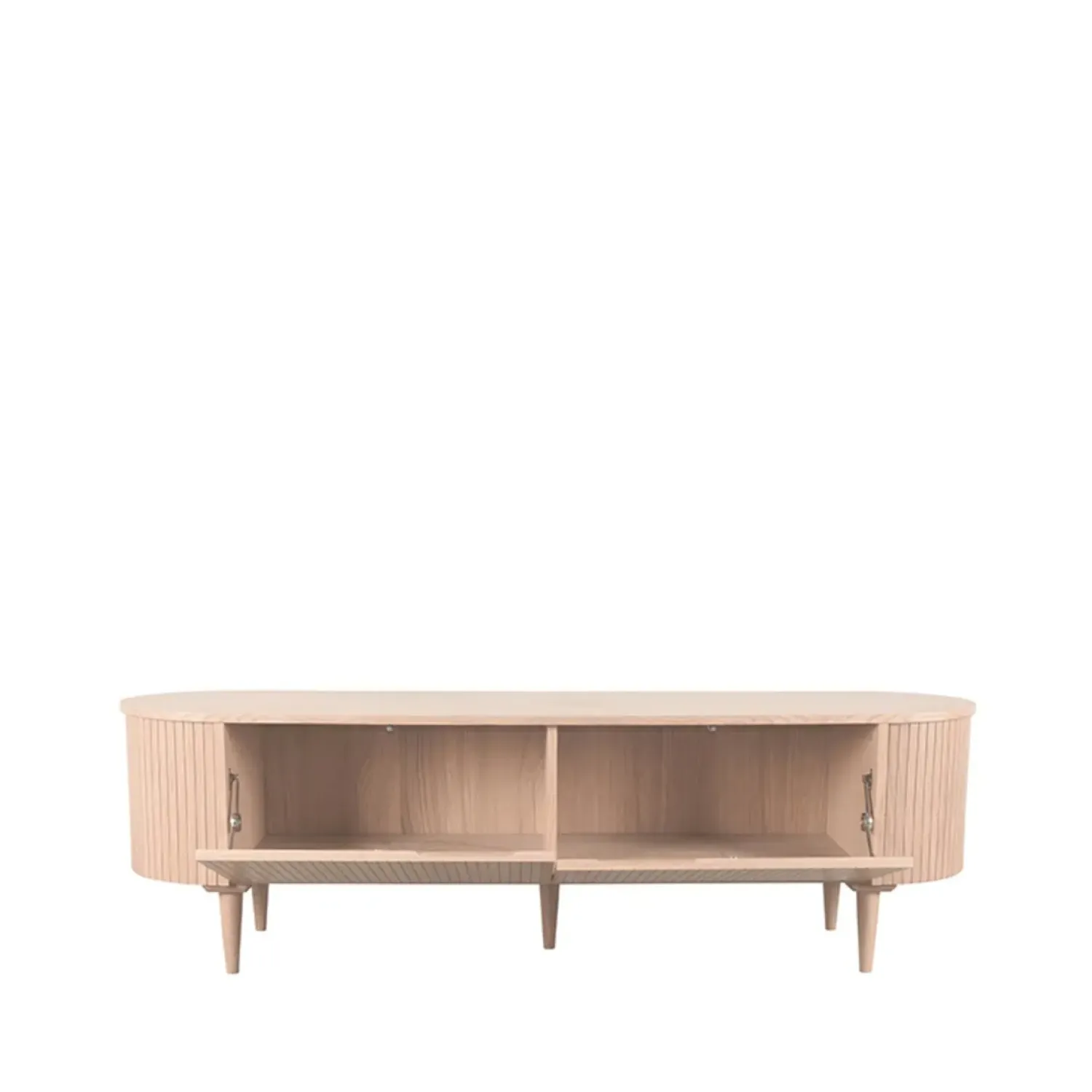 Label51 Industriele Kasten|Tv Meubels|Tv Meubel Oliva Naturel Eikenhout 180cm