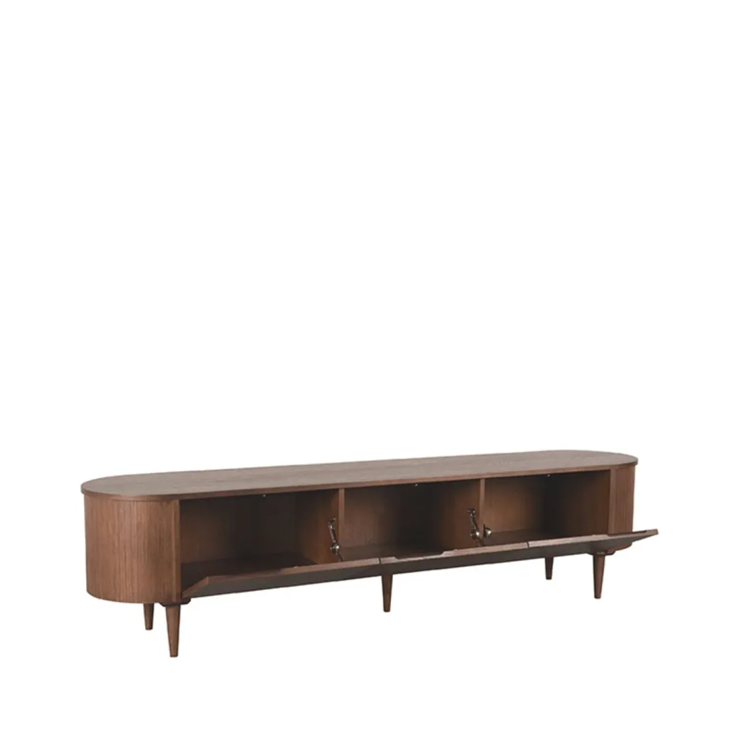 Label51 Industriele Kasten|Tv Meubels|Tv Meubel Oliva Walnoot Eikenhout 220cm