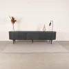 Label51 Industriele Kasten|Tv Meubels|Tv Meubel Oliva Zwart Eikenhout 220cm