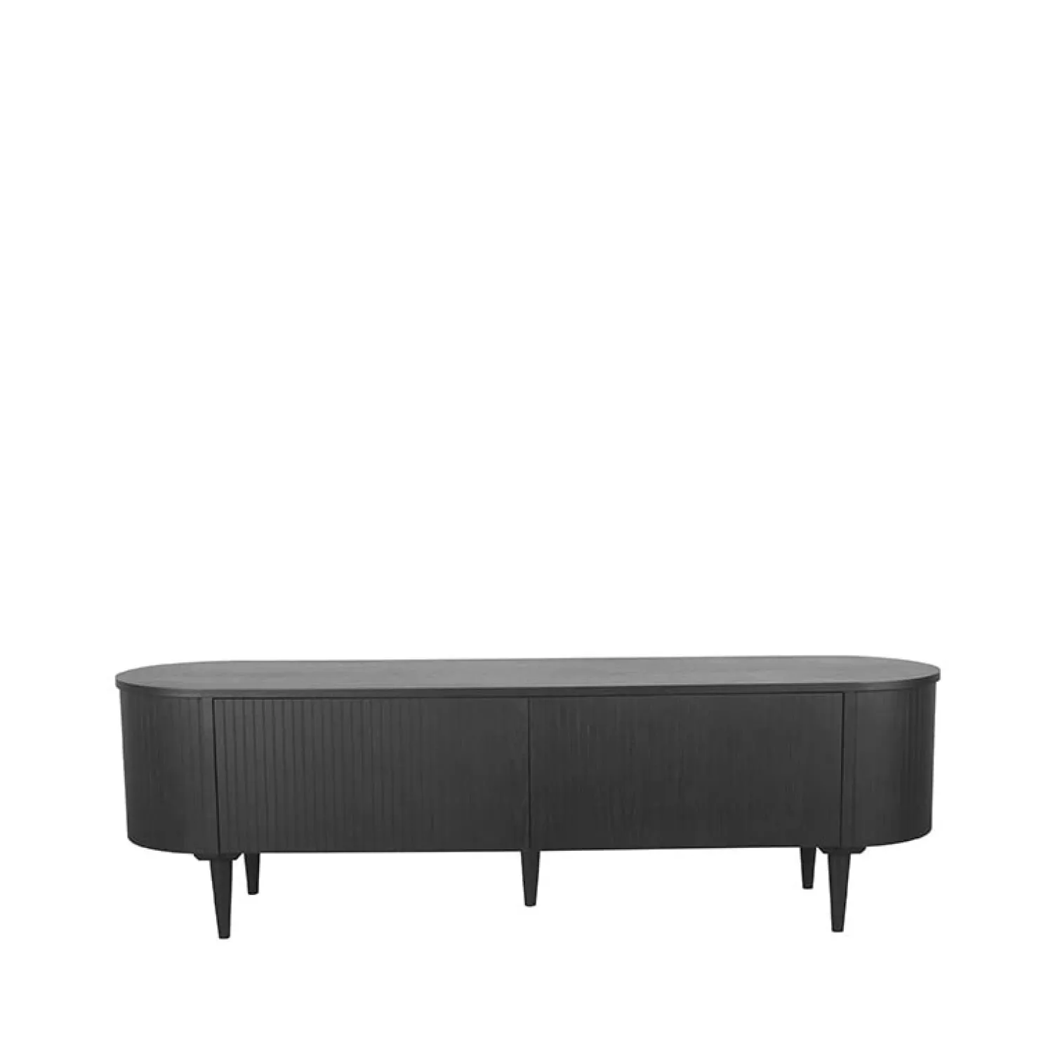 Label51 Industriele Kasten|Tv Meubels|Tv Meubel Oliva Zwart Eikenhout 180cm