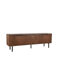 Label51 Industriele Kasten|Tv Meubels|Tv-meubel Rio Espresso Mangohout 180cm