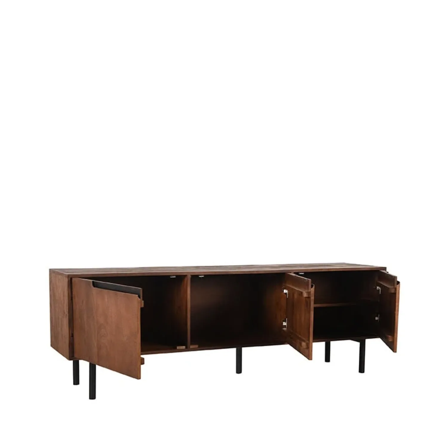 Label51 Industriele Kasten|Tv Meubels|Tv-meubel Rio Espresso Mangohout 180cm