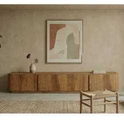 Cavetown Industriele Kasten|Tv Meubels|Tv meubel Yama naturel staand | 235cm