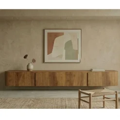 Cavetown Industriele Kasten|Tv Meubels|Tv meubel Yama naturel zwevend | 235cm