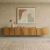 Cavetown Industriele Kasten|Tv Meubels|Tv meubel Yama naturel zwevend | 195cm