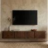 Cavetown Industriele Kasten|Tv Meubels|Tv meubel Yama walnoot zwevend | 195cm
