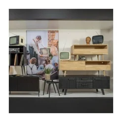WOOOD Industriele Kasten|Tv Meubels|Tygo Tv meubel Eikenhout 150cm