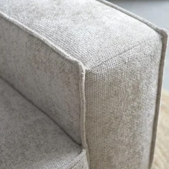 Pepp Hoekbanken|Loungebanken|U-Bank River Chaise longue rechts – Taupe stof