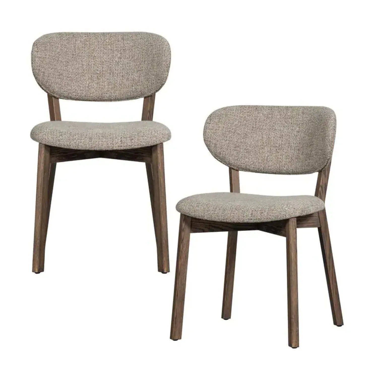 WOOOD Eetkamerstoelen|Udar Eetkamerstoel naturel met houten frame bruin