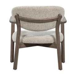 WOOOD Fauteuils|Udar Fauteuil naturel met houten frame bruin