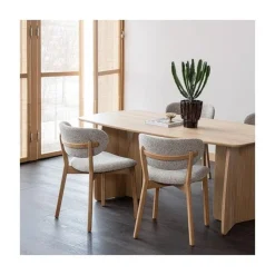 WOOOD Fauteuils|Udar Fauteuil naturel met houten frame naturel