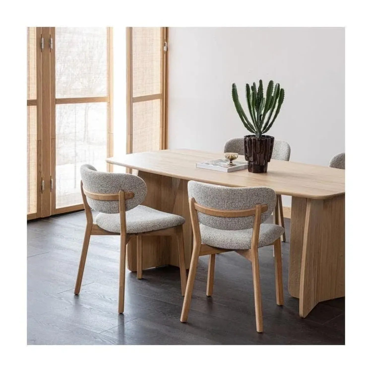 WOOOD Fauteuils|Udar Fauteuil naturel met houten frame naturel