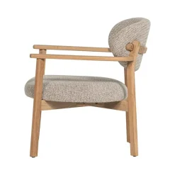 WOOOD Fauteuils|Udar Fauteuil naturel met houten frame naturel