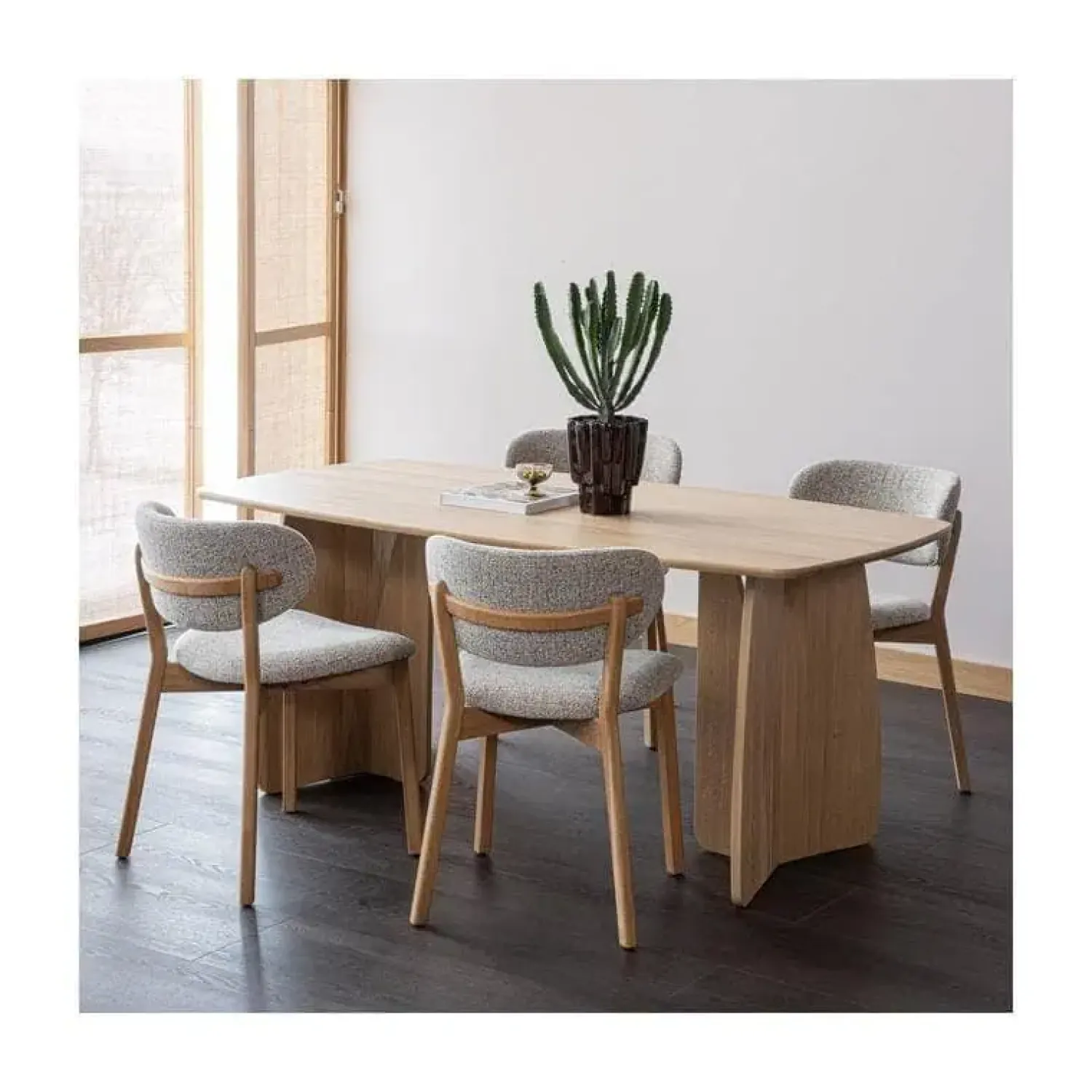 WOOOD Fauteuils|Udar Fauteuil naturel met houten frame naturel