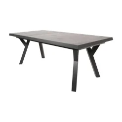 Lesli Living Tuintafels|Uittrektafel Castilla 2.0 Noir Exclusive 204-264cm