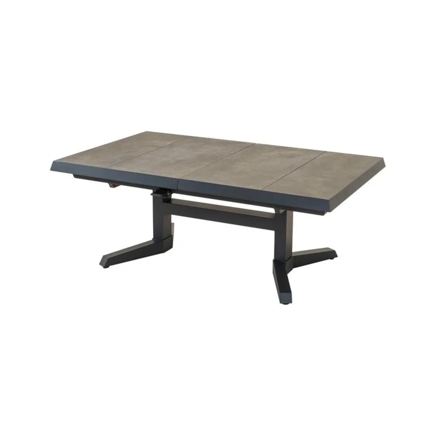 Lesli Living Tuintafels|Uittrektafel verstelbaar Murcia Noir 143-183cm