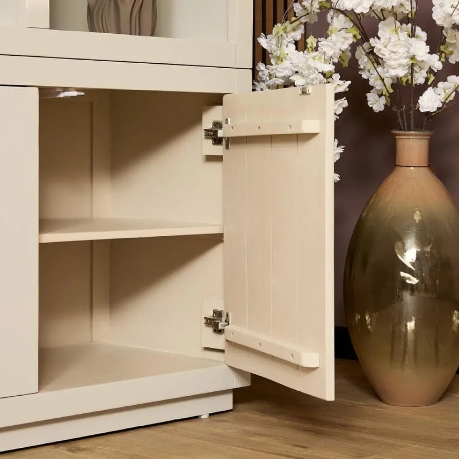 Furndea Vakkenkasten|Boekenkasten|Vakkenkast Dortmund XL mangohout zand 160cm