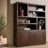 Furndea Vakkenkasten|Boekenkasten|Vakkenkast Dortmund XL Walnoot 160cm