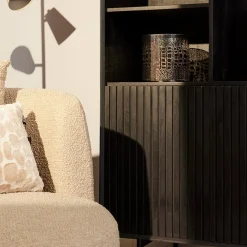 Furndea Wandkasten|Vakkenkasten|Vakkenkast Martin 90 cm zwart