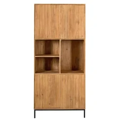 Furndea Vakkenkasten|Industriele Kasten|Vakkenkast Martin Naturel 90cm
