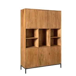 Furndea Vakkenkasten|Industriele Kasten|Vakkenkast Martin XL Naturel 135cm