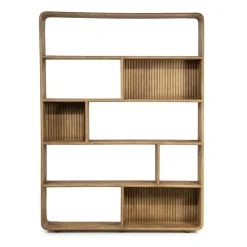 By Boo Vakkenkasten|Industriele Kasten|Vakkenkast Rigato large Mangohout 150cm
