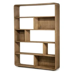 By Boo Vakkenkasten|Industriele Kasten|Vakkenkast Rigato large Mangohout 150cm