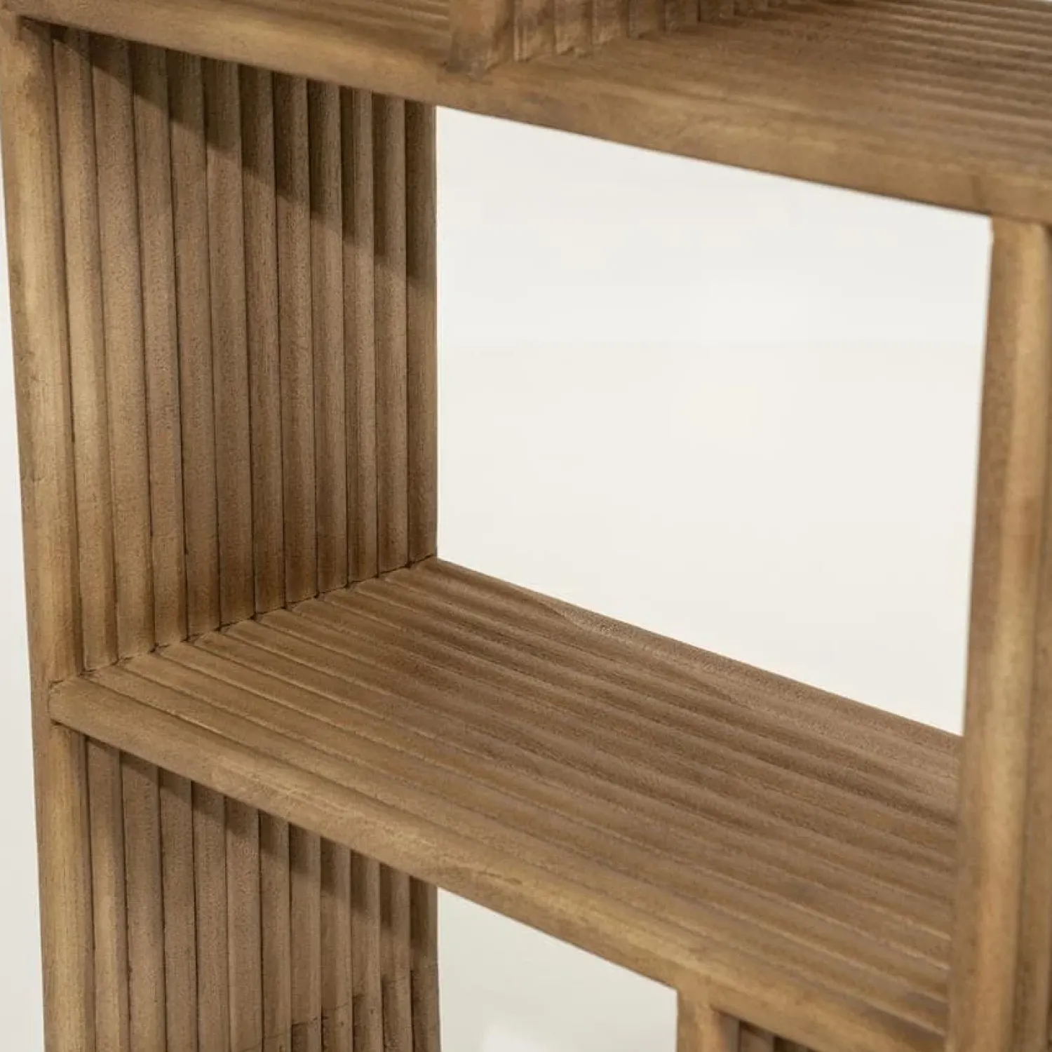 By Boo Vakkenkasten|Industriele Kasten|Vakkenkast Rigato small Mangohout 100cm