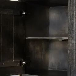 Furndea Vakkenkasten|Industriele Kasten|Vakkenkast XL Martin Zwart 135cm