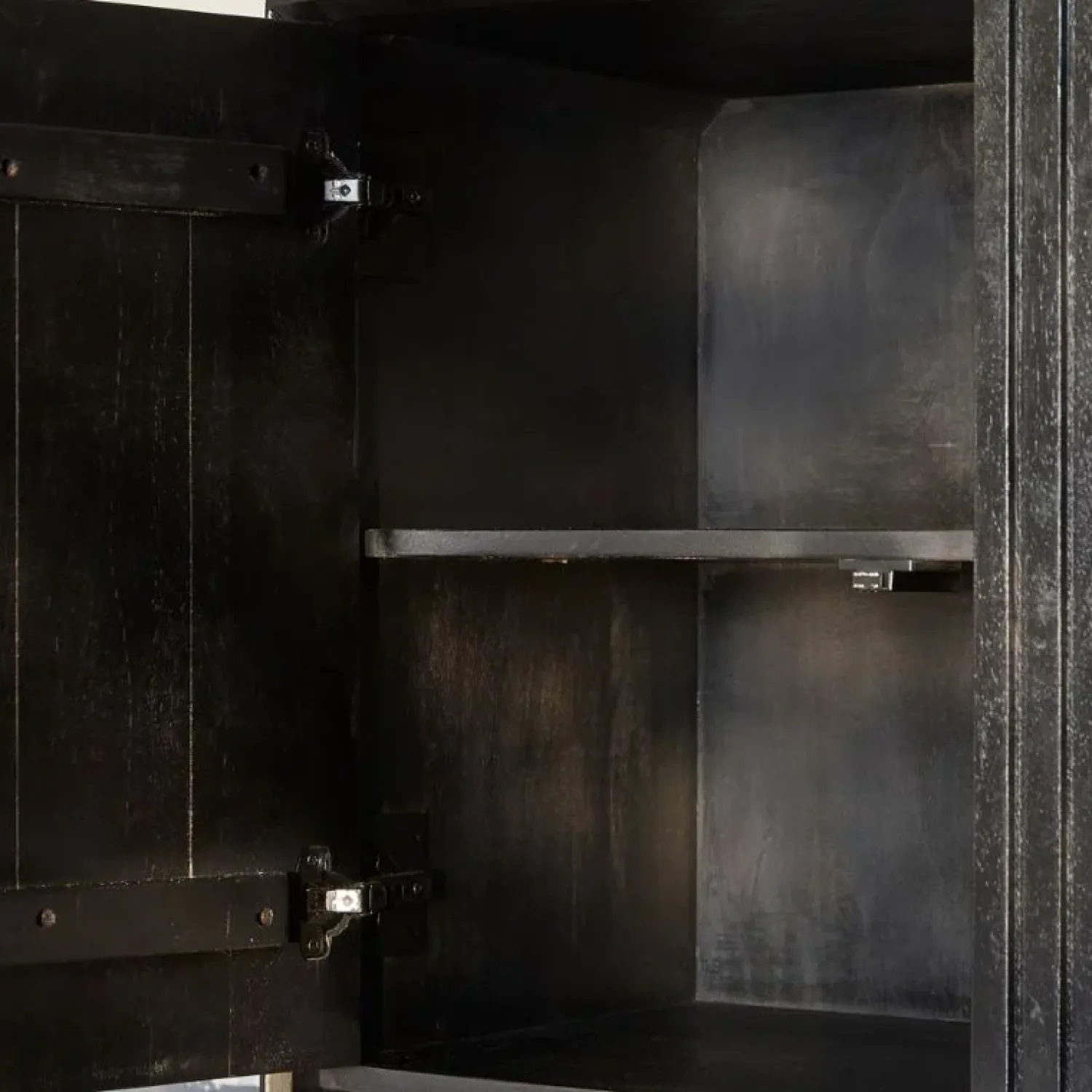 Furndea Vakkenkasten|Industriele Kasten|Vakkenkast XL Martin Zwart 135cm