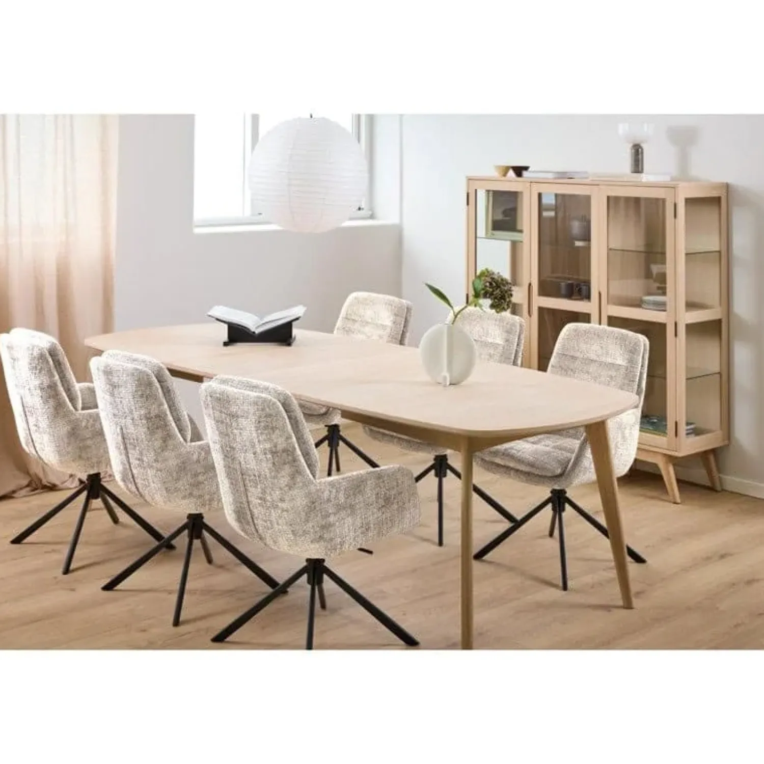 Nordhavn Eetkamerstoelen|Valeska Eetkamerstoel Beige