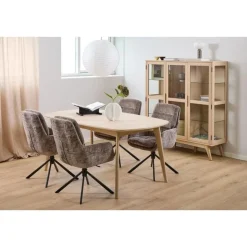 Nordhavn Eetkamerstoelen|Valeska Eetkamerstoel Bruin