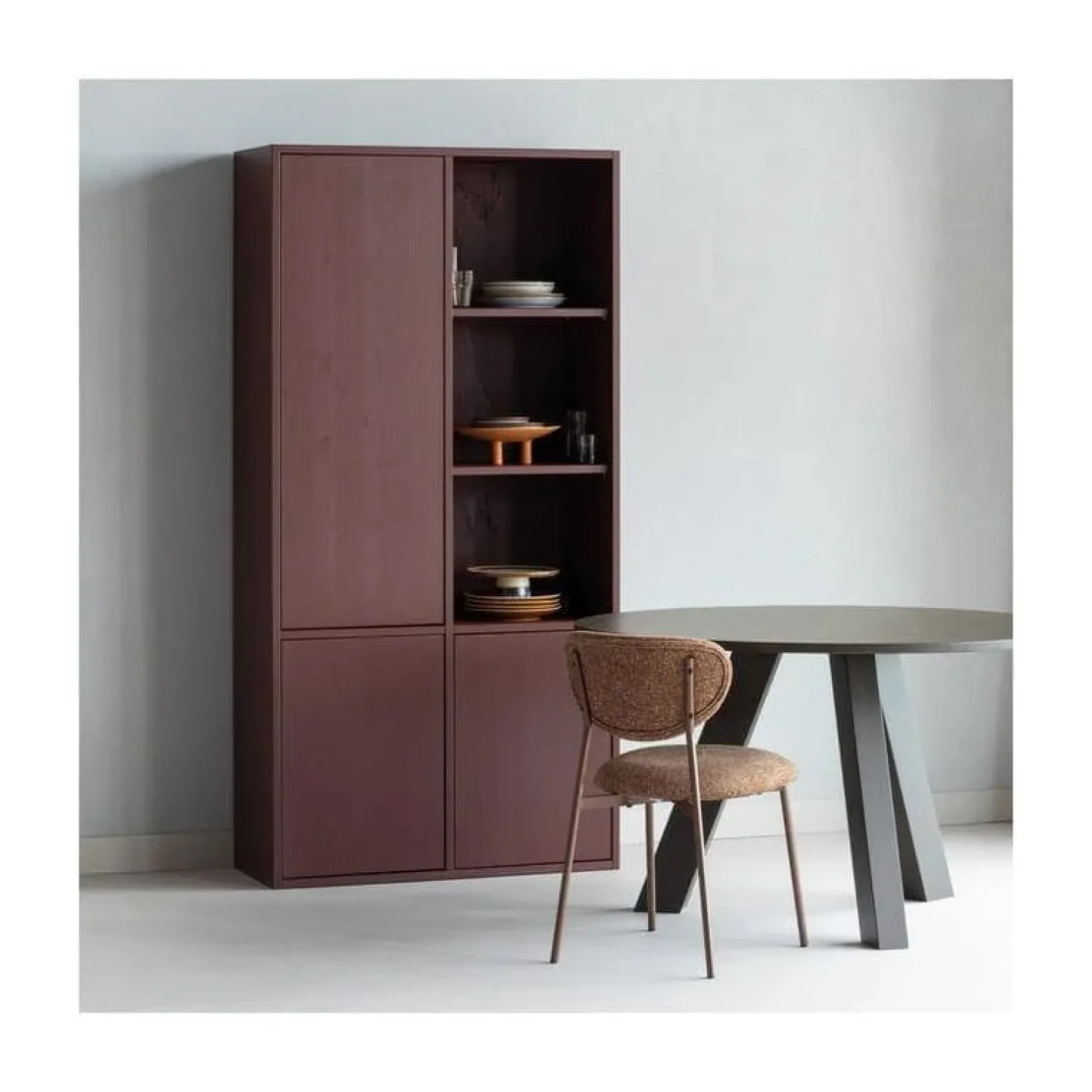 WOOOD Eetkamerstoelen|Valor Eetkamerstoel Bruin